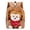 Coffee, variant on GobdXE Back To School Unisex Student Detachable Plush Monkey Doll Mini Backpack Love Heart Embroidery Front Pocket Water Resistant Daypack Size:One Size