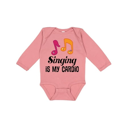 

Inktastic Singing is my Cardio Choir Music Gift Baby Girl Long Sleeve Bodysuit