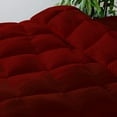 thumbnail image 2 of Oversized King/Palatial King 1 PC Comforter Solid Burgundy Luxurious Collection Microfiber Fill Lightweight Duvet Insert Box Stiched Quilted Fluffy Soft All Season Cooling Comforter, 2 of 7
