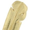 thumbnail image 5 of 6" x 12" Gold Aluminum Metal Feather Bird Sculpture, by CosmoLiving by Cosmopolitan, 5 of 9