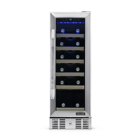 NewAir - 19-Bottle Wine Cooler - Stainless Steel