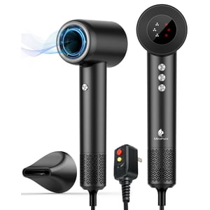 Hair Dryer, High Speed Negative Ionic Blow Dryer with 110, 000 RPM Brushless Motor for Fast Drying, 1500W Low Noise Thermo-Control 4 Temps & 3 Speeds