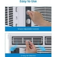 thumbnail image 3 of GAOMON 5000 BTU Window Air Conditioner, 7-Speed AC Unit with Mechanical Controls, Reusable Filter, Efficient Cooling for Rooms Up to 150 Sq. Ft, 110-115V, 3 of 7