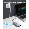 thumbnail image 4 of Adaptador Docking Station ORICO USB C a HDMI dual 12 en 1 gris, 4 of 8