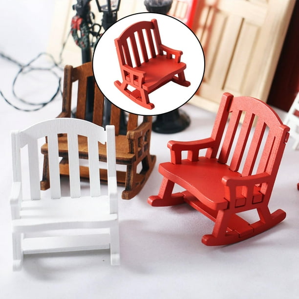 Dollhouse rocking chair red cheap