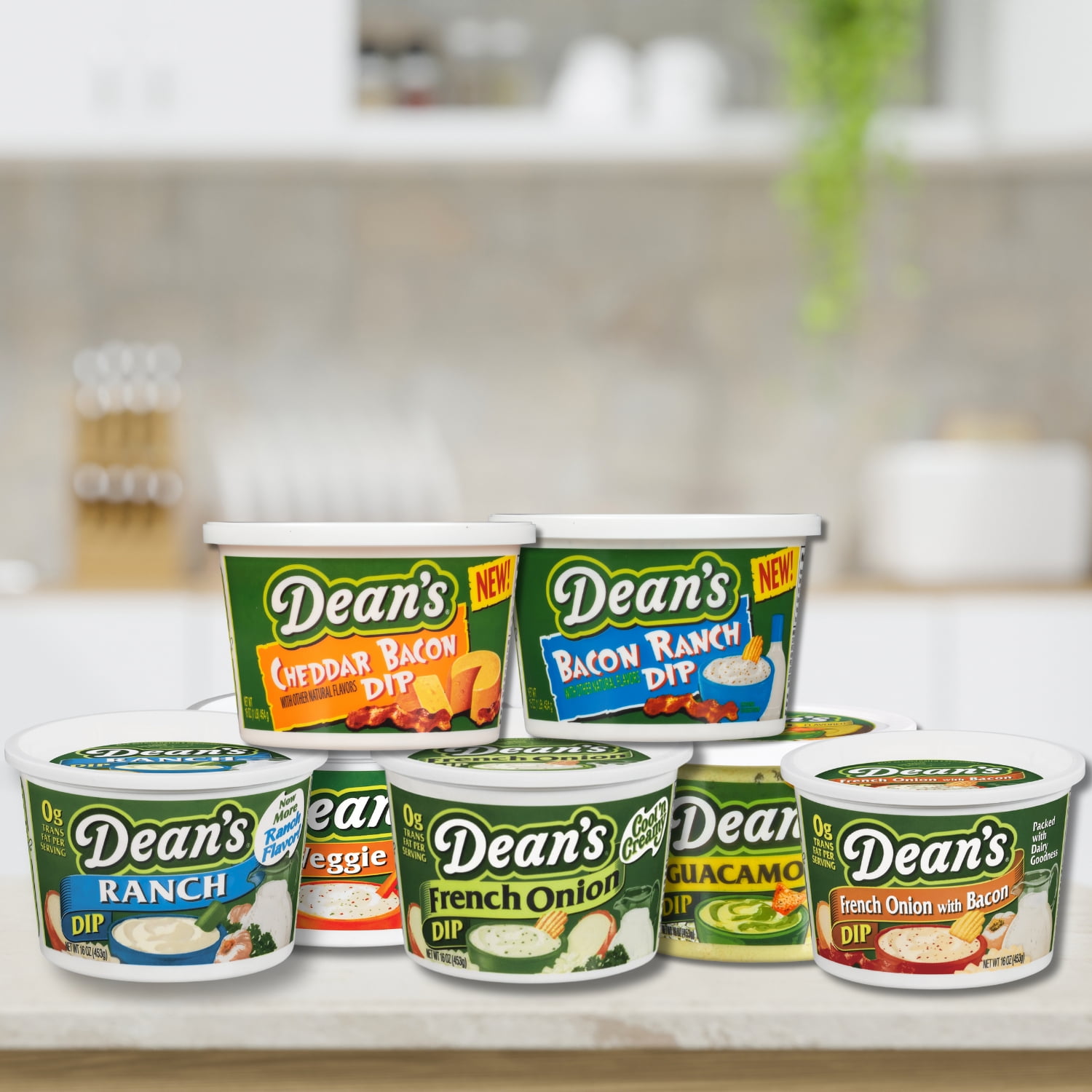 Dean's® French Onion with Bacon Dip  16 oz, Refrigerated Dairy Dip