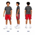 thumbnail image 2 of Boys’ Active Shorts – 4 Pack Athletic Performance Gym Shorts (8-18), 2 of 7