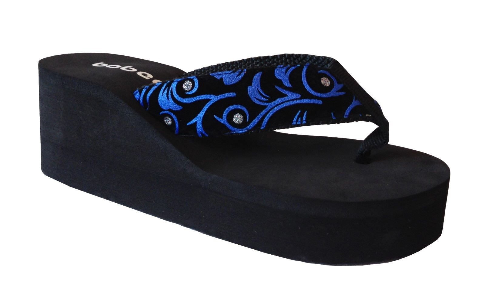 2 inch platform flip flops