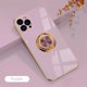 thumbnail image 3 of Luxury Plating Silicone Case For iPhone 15 14 13 12 11 Pro Xs Max Mini SE X XR 7 8 Plus Metal Ring Holder Stand Soft Phone Cover, 3 of 5