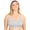 Grey Heather, variant on Fit for Me by Fruit of the Loom Women's Supportive Seamless Wirefree Bra, Style FT1048, Sizes L to 4XL