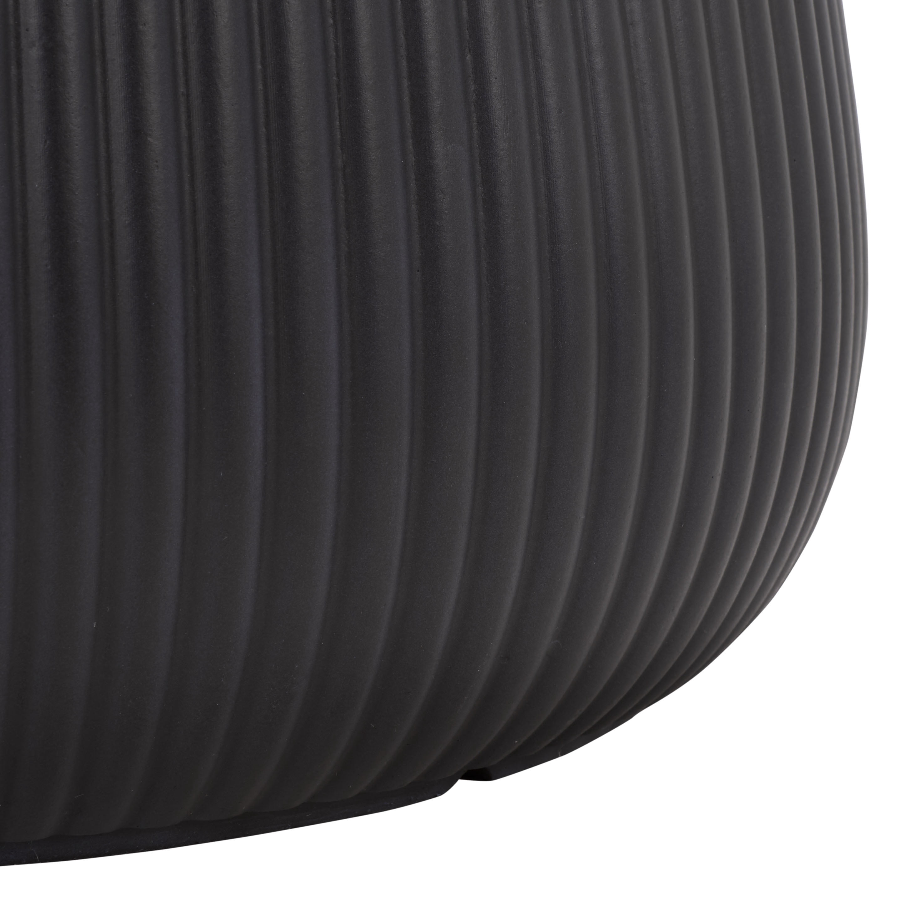 Safavieh Sara Round Black Fiber Clay Plant Pots - Set of 3