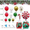 thumbnail image 2 of Kit de arco de guirnalda de globos navideños, paquete de 106, rojo, blanco, verde y dorado, 2 of 5