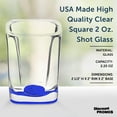 thumbnail image 4 of Square Shot Glasses by ARC 2 oz. Set of 10, Bulk Pack - Great for Weddings, Birthdays, Parties, Indoor & Outdoor Events - Blue, 4 of 5