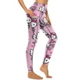 thumbnail image 3 of Hello Kitty High Waisted Leggings for Women, Yoga Pants with Pockets, Soft Athletic Tummy Control Pants for Running Yoga Workout, 3 of 5