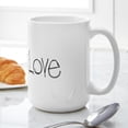 thumbnail image 6 of CafePress - Bunny Love Large Mug - 15 oz Ceramic Large White Novelty Mug, 6 of 6
