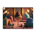thumbnail image 7 of Area Rugs For Living Room Decor - Colorful Cake Ice Cream Soft Anti Slip Throw Washable Rugs 5x7 For Bedroom, Indoor Carpet For Bedroom Living Room 80x58In, 7 of 7