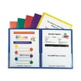 thumbnail image 2 of Classroom Connector Folders, 11 X 8.5, Clear/assorted, 6/pack | Bundle of 5 Packs, 2 of 3