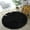 Black, variant on D-GROEE Floor Rug Fluffy Round Long Hair Solid Color Good Moisture Absorption Decoration Washable Living Room Bedroom Rug Household Stuff