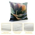 thumbnail image 4 of Shiartex Hopyeer Spring Summer Succulent Plants Throw Pillow Covers Realistic 3D Design Plant Fleshy Leaves Pillowcase Home Sofa Bedroom Cushion Cover 12x12in, 4 of 5