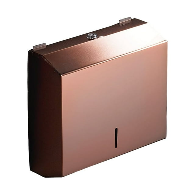 Matsuzay Accesorios funcionales de la instalación fácil moderna del dispensador de la toalla de papel de la mano del acero inoxidable de par Juegos de accesorios de baño Oro rosa