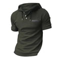 thumbnail image 5 of Men’s Short Sleeve Hoodie Sweatshirt Outdoor Casual Spring Summer Top, 5 of 5