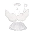 thumbnail image 3 of Disfraz de hada para niñas Salvador Halloween Cosplay Diadema con alas de Ángel Varitas Vestido S, 3 of 10