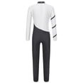 thumbnail image 2 of Jowowha Kids Girls Long Sleeve Unitard Gymnastics Leotards Dance Ballet Athletic Jumpsuits Activewear White 10, 2 of 7