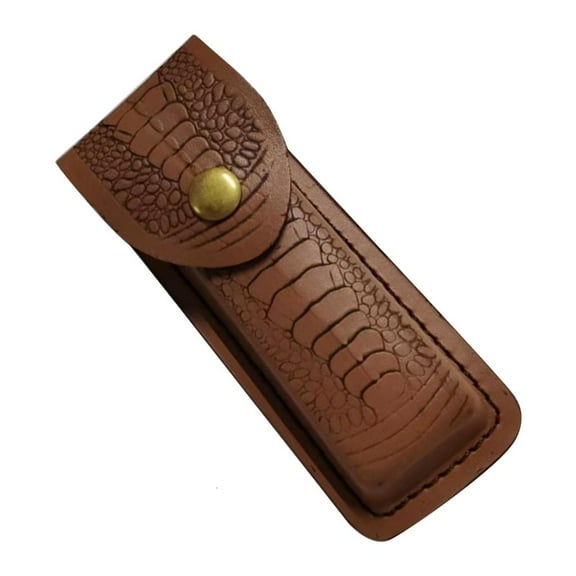 Rvaymup Leathers Knife Pouches Handmade Folding Knife Holsters Belt Loop Case Holder Bag