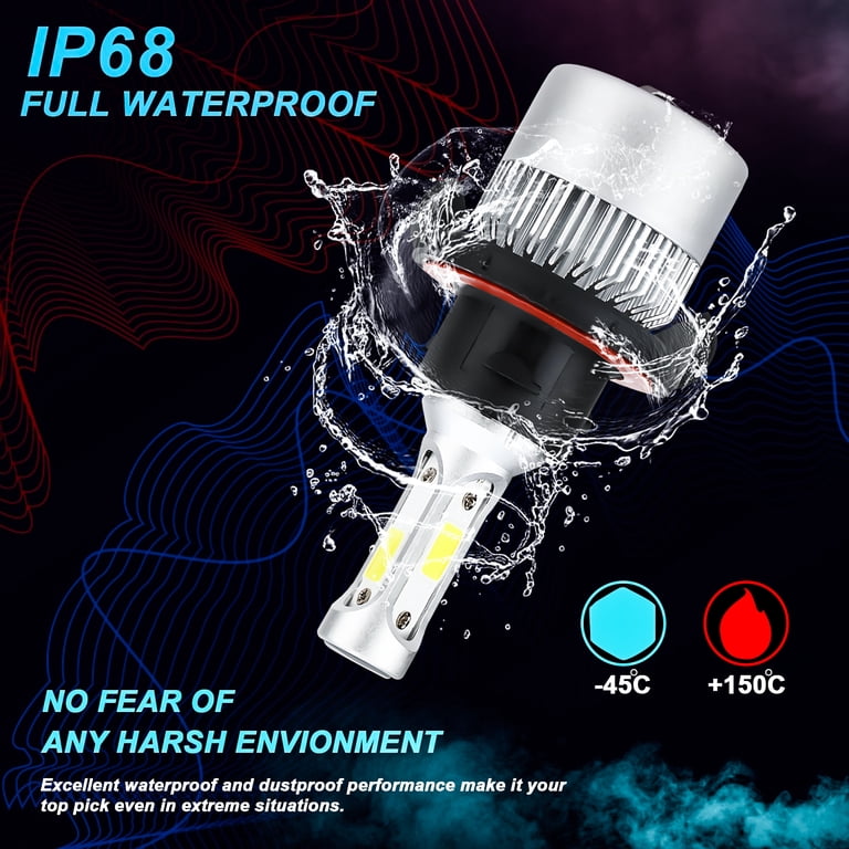 2pcs LED Headlight Bulb For ATV Polaris Ranger XP 500 700 800 900 1000