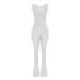 thumbnail image 4 of PEASKJP Shapewear pour Femmes Col Rond Vêtements Manches Courtes Manches Longues T-Shirt Justaucorps, Blanc G, 4 of 5