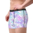 thumbnail image 4 of Balery Rainbow Scales Men's Boxer Briefs, Soft and Breathable Cotton Underwear with nylon Waistband-Small, 4 of 9