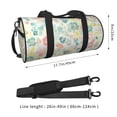 thumbnail image 2 of Fotbe Watercolor Wildflowers Bolsa Deportiva de Lona Plegable con Estampado, Bolsa de Gimnasio con Bolsillo Seco/Húmedo, Bolsa de Viaje Ultraligera de Gran Capacidad, 2 of 6