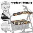 thumbnail image 5 of POLERO Dragonfly Floral Rollator Seat Cover for Ladies, Breathable Fabric Seat & Backrest Cover Set Elastic Band Walker Seat Cover Replacement for Outdoor, 5 of 10