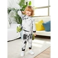 thumbnail image 5 of Jeccie Baby and Toddler Boy Tie-dyed Hoodie and Jogger Pant Outfit Set, 2-Piece, Gray 4-5 Years, 5 of 7