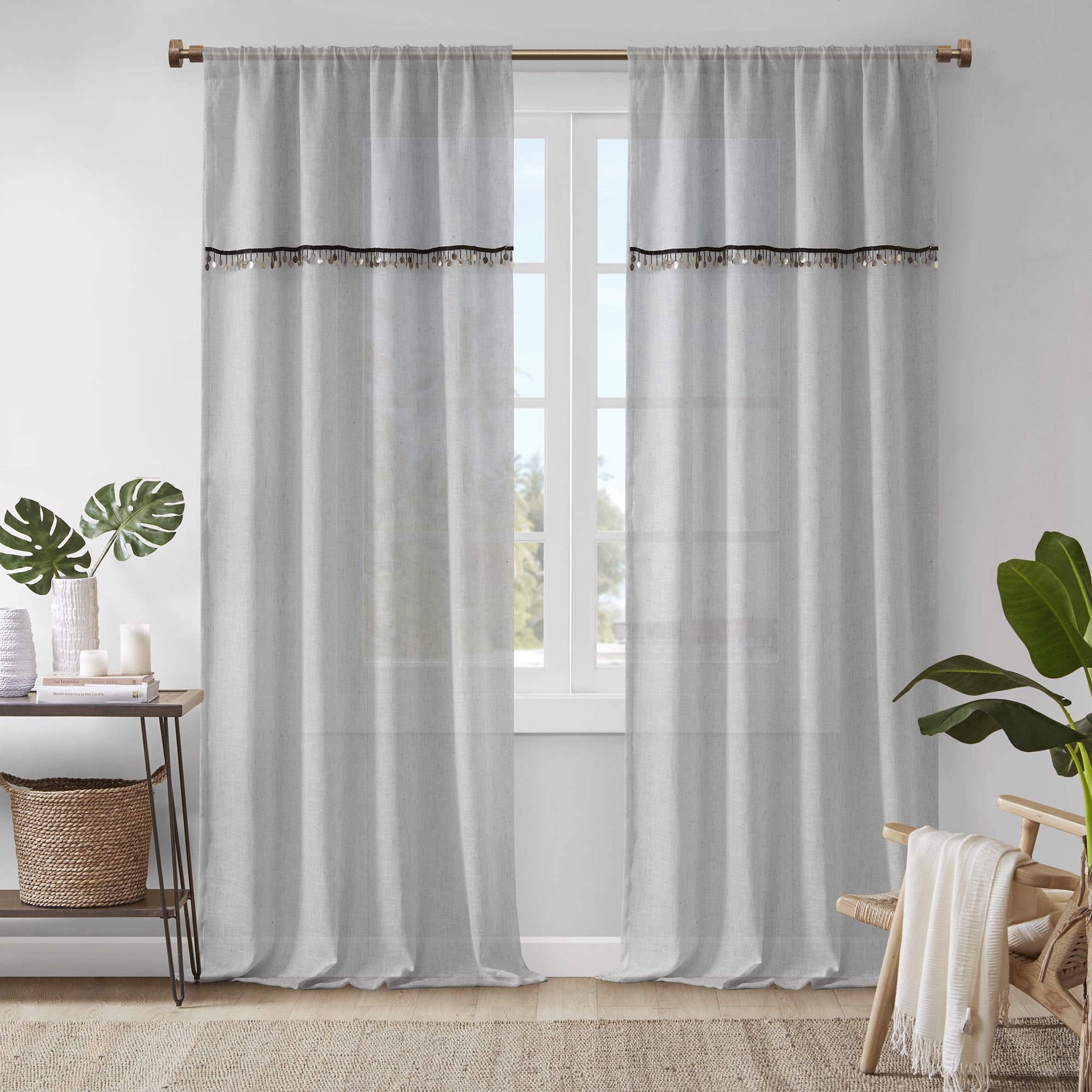Photo 1 of 1 PANEL - Madison Park Curtain with Privacy Lining for Living Room, Kitchen, Bedroom and Dorm, 50" x 84"