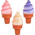 Chalk Tails Ice Cream Chalk Set, 3 Piece Jumbo Sidewalk Chalk, Washable