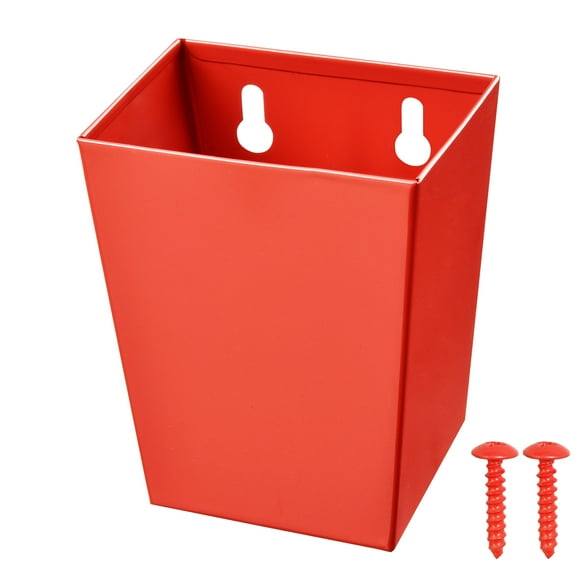 Jumiok Red Stainless Steel Bottle Cap Opener Wall Mounted Drink Cap Holder for Bar Garage