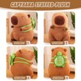 thumbnail image 4 of Juguetes de peluche de capibara, lindo juguete de peluche de capibara, juguete de peluche de capibara de simulación con almohada de tortuga, lindos muñecos de peluche de capibara, 4 of 5