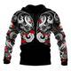 thumbnail image 1 of Sudadera con capucha retro para hombre con patrón de tatuaje samurái japonés, sudadera con capucha de hip-hop callejero otoñal con impresión 3D para hombre, jersey Y2K, 1 of 5