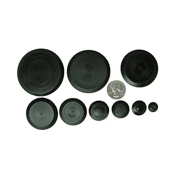 50 Piece Flush Mount Black Hole Plug Assortment for Auto Body and Sheet Metal {TOP SECRET PDR}
