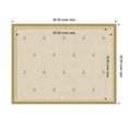 thumbnail image 5 of Kate and Laurel Framed Fabric Pinboard 26 x 20, Beige Botanical Block Print Printed Linen Classic Bulletin Board for Use as a Vision Board or Wall Organization, Florence Gold Frame, 5 of 8