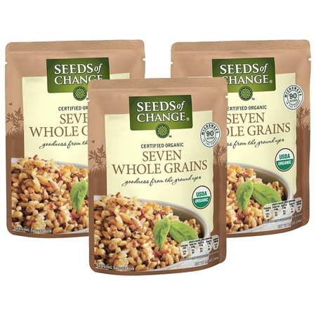 (3 Pack) SEEDS OF CHANGE Organic Seven Whole Grains, 8.5oz