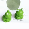 thumbnail image 6 of harmtty 10 pcs Frog Statues Green Frog Figurines Miniature Garden Statues for Adorable Home Decor Outdoor Decoration Vibrant Color Resin Frog Sculptures Cute Desktop, 6 of 8