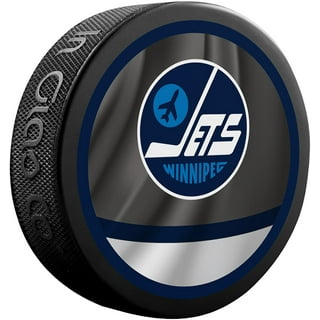 Winnipeg Jets Unsigned Inglasco Reverse Retro Logo Hockey Puck
