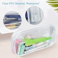 thumbnail image 3 of Juego de 4 estuches para lápices, bolsa transparente para lápices, estuche con cremallera de PVC, almacenamiento para lápices, bolsa de maquillaje, bolsa de artículos de tocador de viaje para, 3 of 7