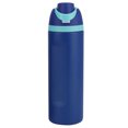 thumbnail image 3 of Taza de agua portátil con pajita de 24/32oz, termo de viaje de acero inoxidable 304, taza con aislamiento térmico al vacío para deportes de acampada al aire libre, 3 of 7