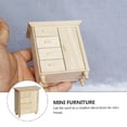 thumbnail image 6 of Misright 1/12 Scale Collectible Wood Dresser Compact Vintage Furniture Piece, 6 of 9