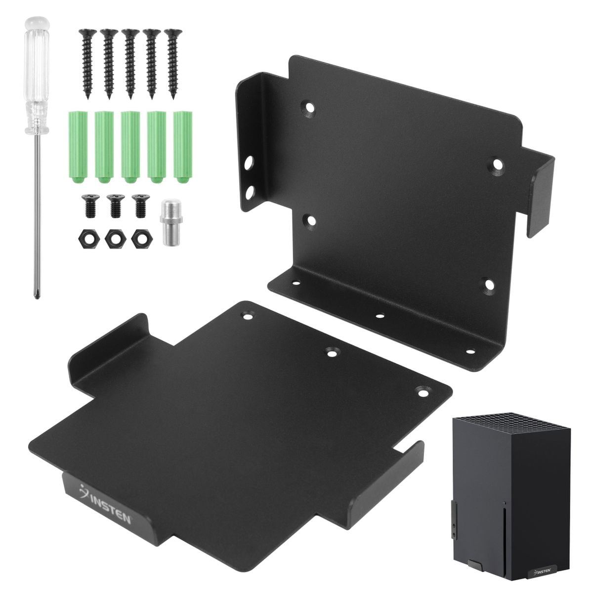 Insten Wall Mount For xBox Series X Console, Wall Mounted Metal Stand