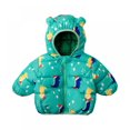 thumbnail image 1 of Baby Boy Winter Jacket Down Cotton Windproof Warm Winter Coats With Cute Dinosaur Printed, 1 of 3