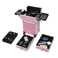 thumbnail image 5 of Zimtown 4 in 1 Aluminum Rolling Cosmetic Makeup Train Cases Trolley Professional Artist Organizer, 5 of 9